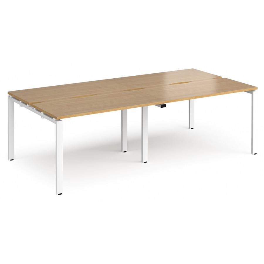 Adapt 1200mm Deep | 4 Person Back to Back Bench Desk